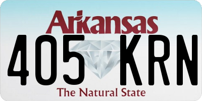 AR license plate 405KRN