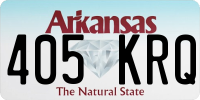 AR license plate 405KRQ