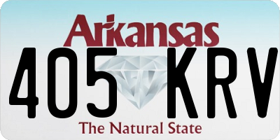 AR license plate 405KRV