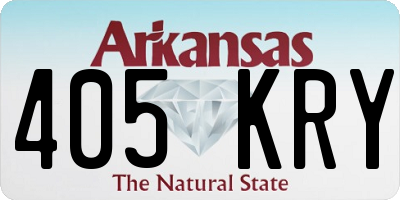 AR license plate 405KRY