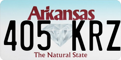 AR license plate 405KRZ