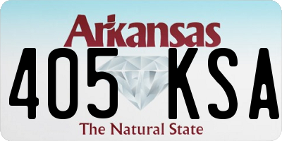 AR license plate 405KSA