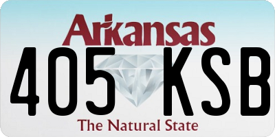 AR license plate 405KSB
