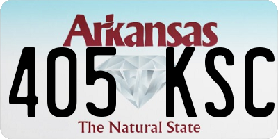AR license plate 405KSC