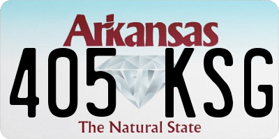 AR license plate 405KSG