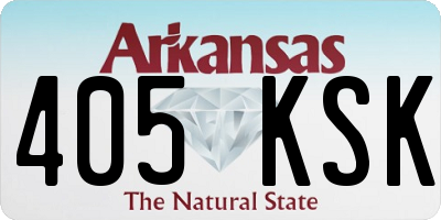 AR license plate 405KSK