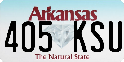 AR license plate 405KSU