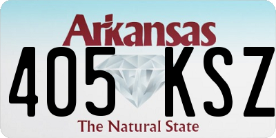 AR license plate 405KSZ