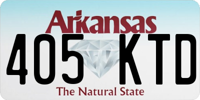 AR license plate 405KTD