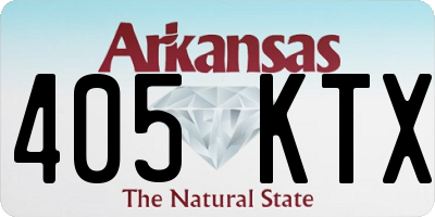 AR license plate 405KTX