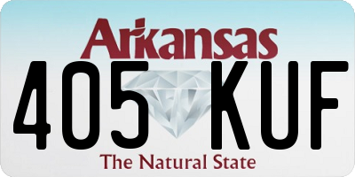 AR license plate 405KUF