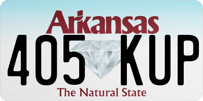 AR license plate 405KUP