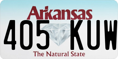 AR license plate 405KUW