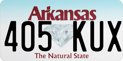 AR license plate 405KUX