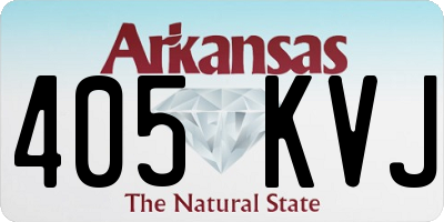 AR license plate 405KVJ