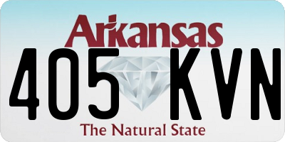 AR license plate 405KVN