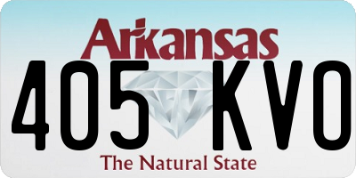 AR license plate 405KVO