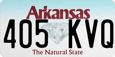 AR license plate 405KVQ