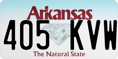 AR license plate 405KVW