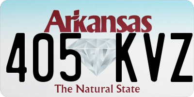 AR license plate 405KVZ