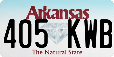 AR license plate 405KWB