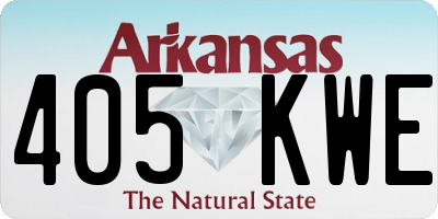 AR license plate 405KWE