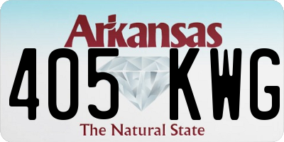 AR license plate 405KWG