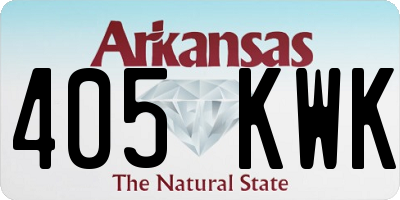 AR license plate 405KWK
