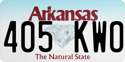 AR license plate 405KWO