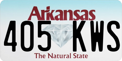 AR license plate 405KWS