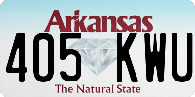 AR license plate 405KWU