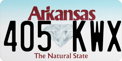 AR license plate 405KWX