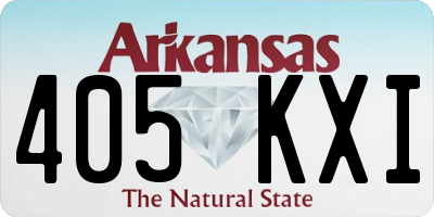 AR license plate 405KXI