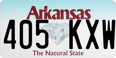AR license plate 405KXW