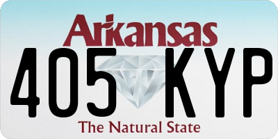 AR license plate 405KYP