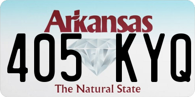 AR license plate 405KYQ