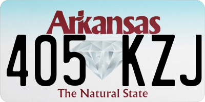 AR license plate 405KZJ
