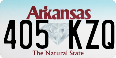 AR license plate 405KZQ
