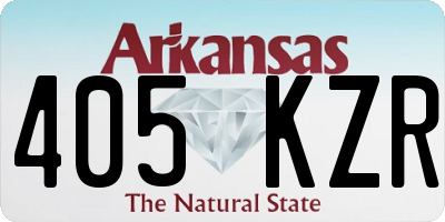 AR license plate 405KZR