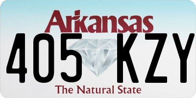 AR license plate 405KZY