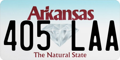 AR license plate 405LAA