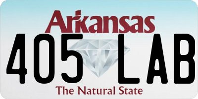 AR license plate 405LAB