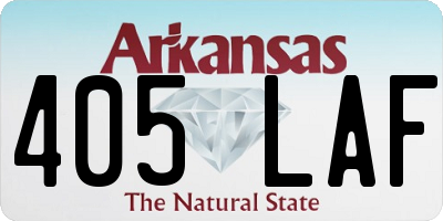 AR license plate 405LAF