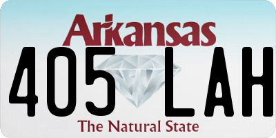 AR license plate 405LAH