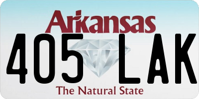 AR license plate 405LAK