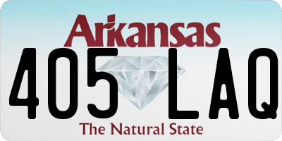 AR license plate 405LAQ
