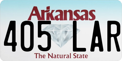 AR license plate 405LAR