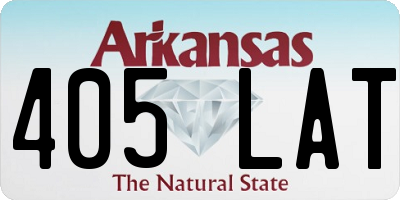 AR license plate 405LAT