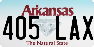 AR license plate 405LAX