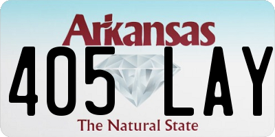 AR license plate 405LAY